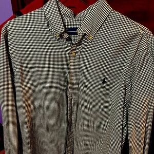 Mens Size Large Ralph Lauren long sleeve checkered shirt